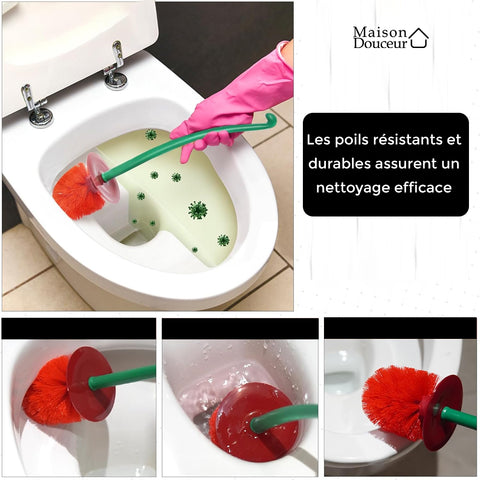 Brosse pour WC cerise