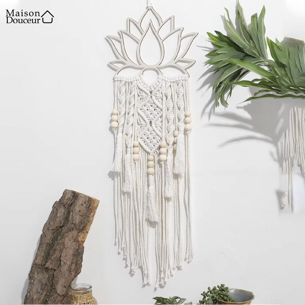 Macramé mural Gaïa