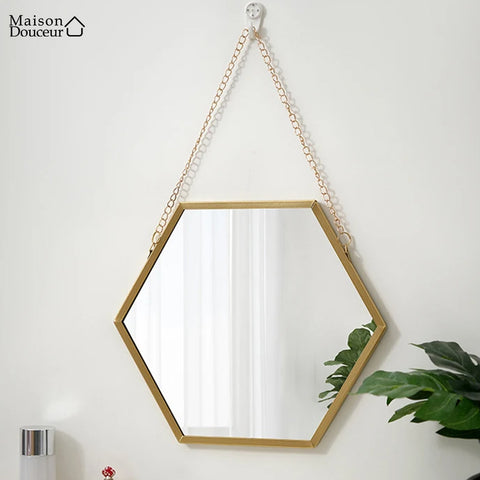 Miroir en forme hexagonale