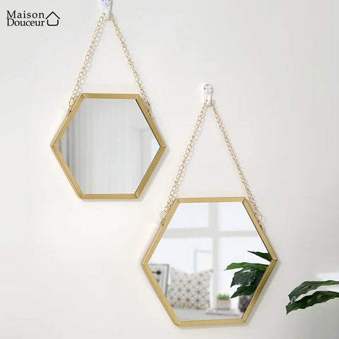 Miroir en forme hexagonale