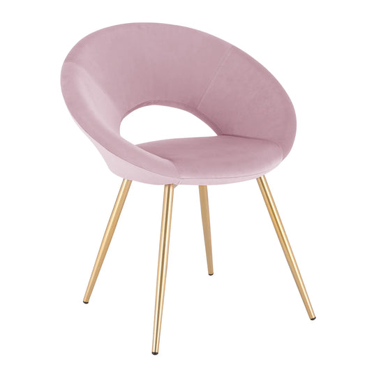 Chaise en velours Louisa