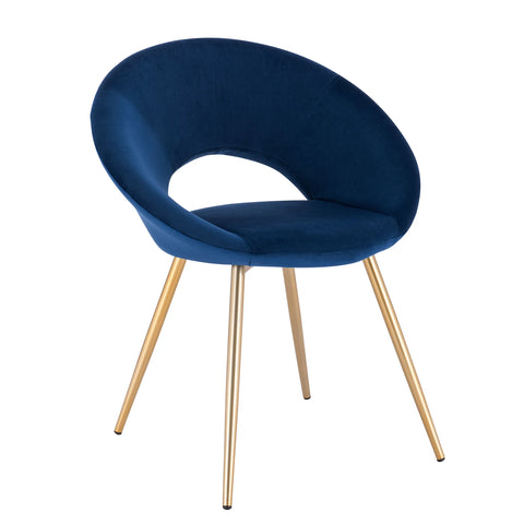 Chaise en velours Louisa