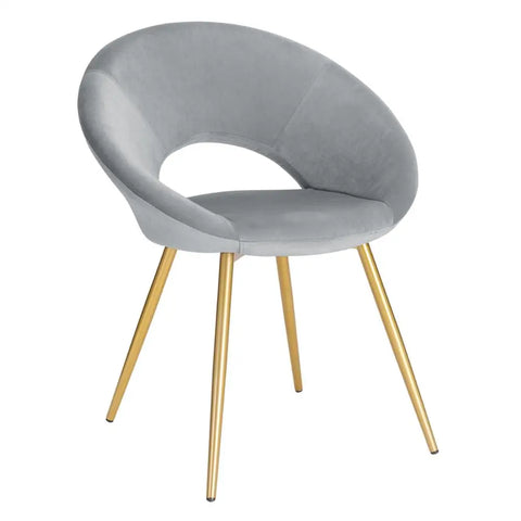 Chaise en velours Louisa