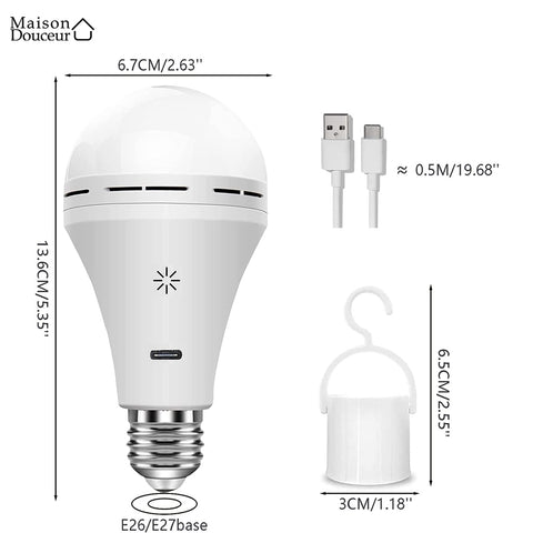 Ampoule LED rechargeable | Maison Douceur™